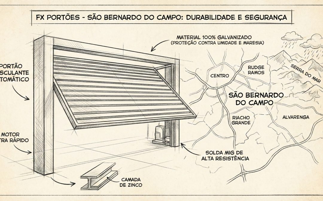 Portão Automático em São Bernardo do Campo: Por que o Material Galvanizado é Indispensável?